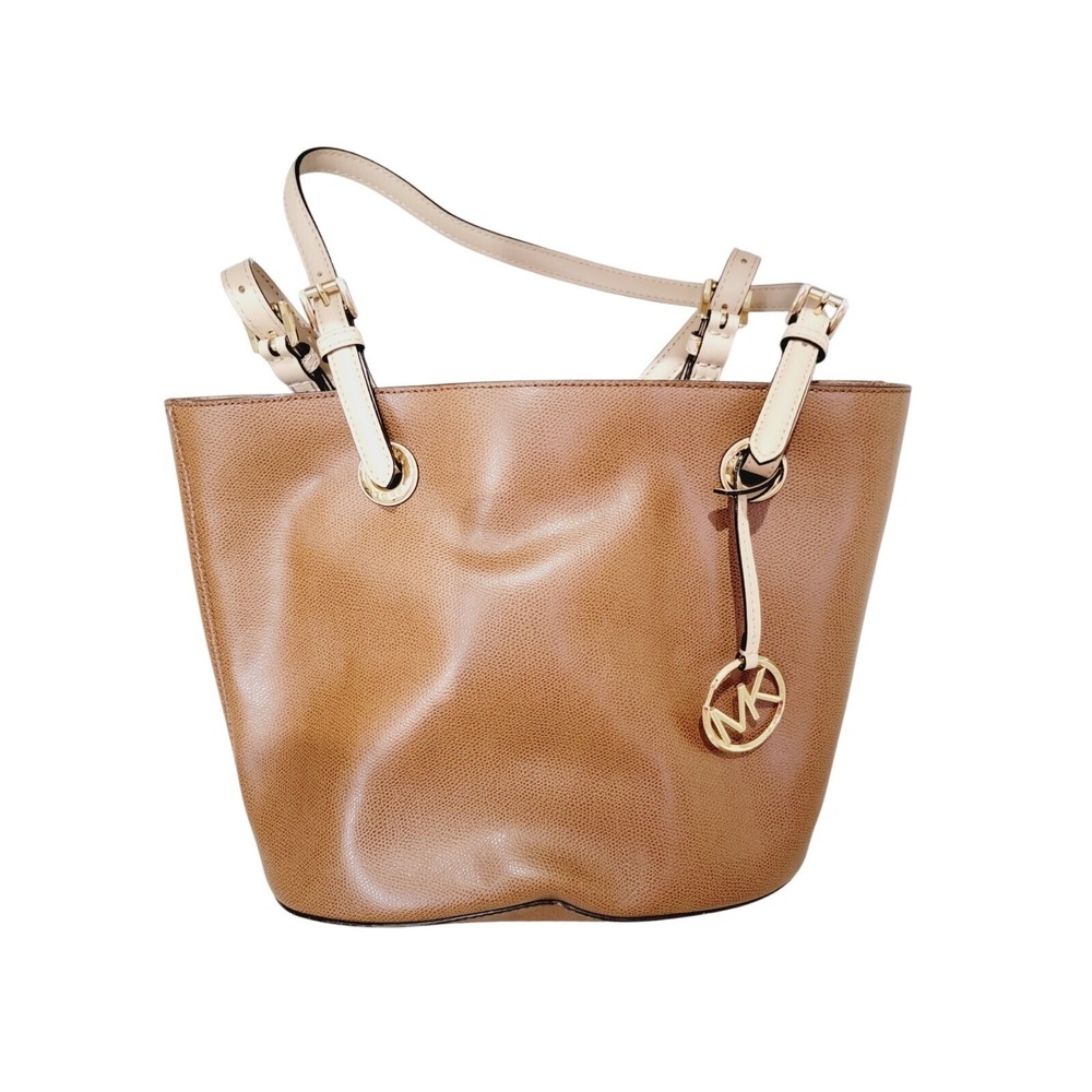 Michael‎ Kors Leather Bucket Bag Brown NEW No Tags 12" X 10" - Picture 3 of 14